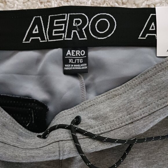 NWT Aeropostale Mens Jogger Pants Drawstring Waist Grey Size XL Zipper Pockets - Picture 5 of 12